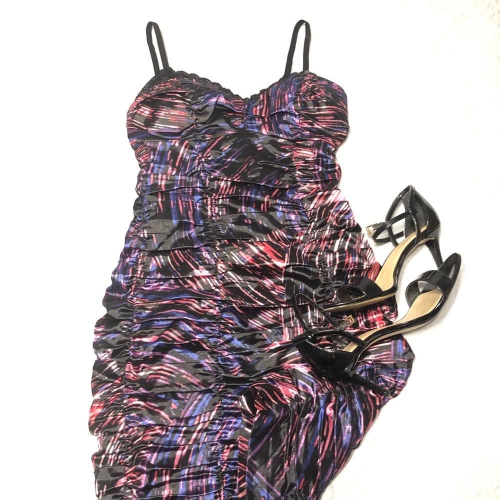 Guess Blue and Purple Cocktail Dress
